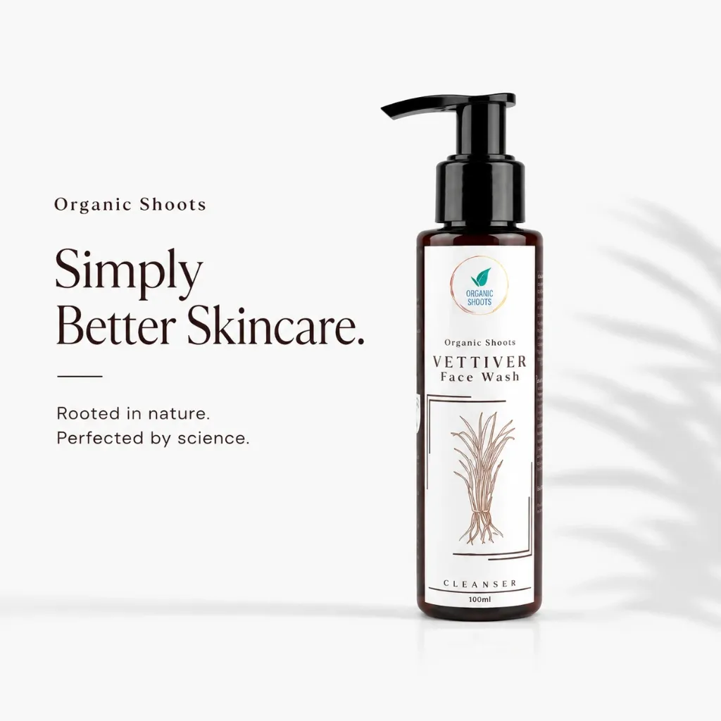 organic shoots vetiver face wash speciality.webp