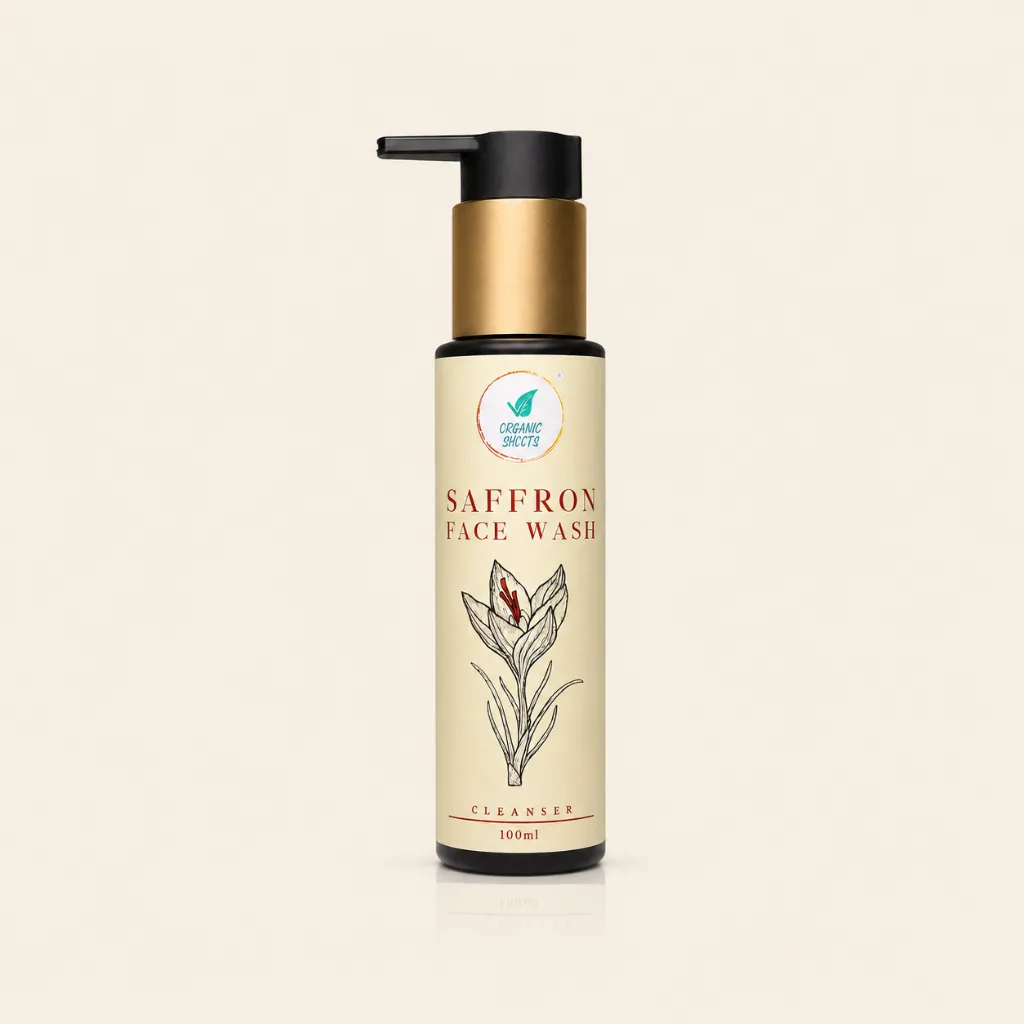 Saffron Face Wash - Best for Glowing Skin - Organic Shoots
