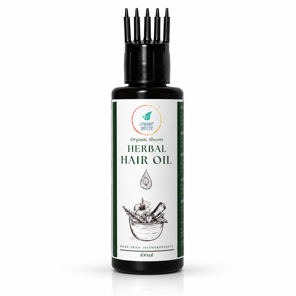 Organic Shoots Herbal Hair Oil – Nourish, Strengthen & Grow